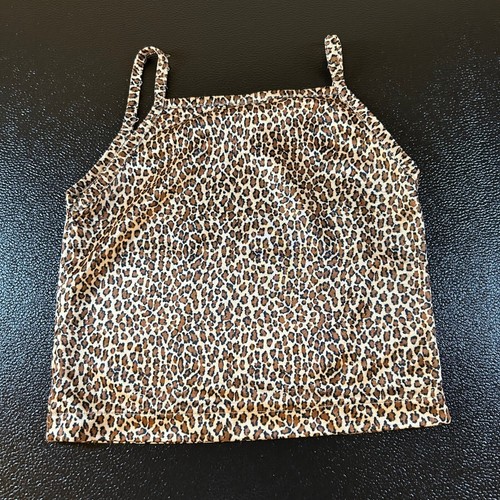 Lillian Vernon Leopard Print Two-Piece Set Spaghetti Strap Top Girls Medium - Picture 4 of 13