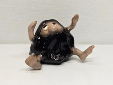 Damaged Hagen Renaker Miniature Mini Ceramic Sitting Cave Man Caveman Figurine