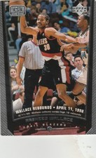 FREE SHIPPING-MINT-1998-99 Upper Deck #124 Rasheed Wallace Portland Trail Blazer