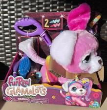 Furreal Glamalots Interactive Pet Puppy Dog w/Accessories New Style Groom Walk