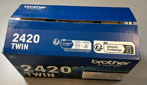 Neu Original Toner Brother TN-2420 TN2420 TWIN schwarz, Karton, Folie geöffnet