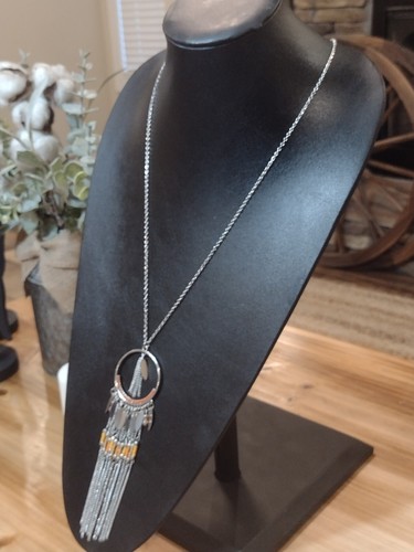Paparazzi Jewelry ~ Dancing Dreamcatcher ~ Orange Necklace - Picture 4 of 7