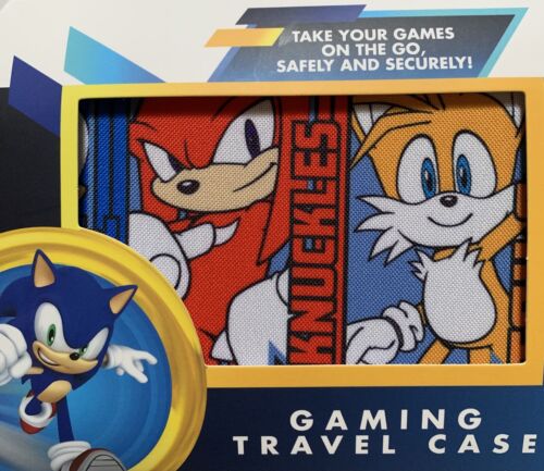 Sonic The Hedgehog/Tails/Knuckles/Amy Nintendo Switch Video Console Travel Case - Picture 3 of 8