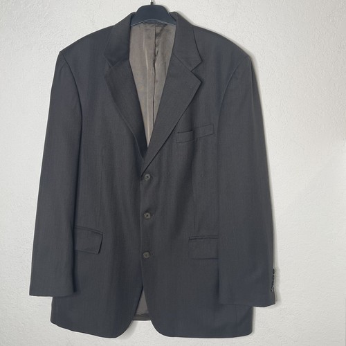 Oscar Dela Renta Wool Tencel Blend 2 Piece Mens Suit 42R W36 Brown *READ Desc - Picture 3 of 23