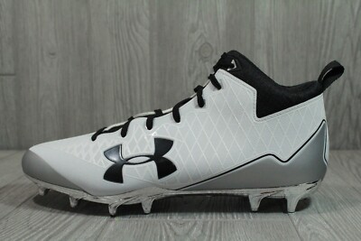 Under Armour UA Nitro Select Mid MC Cleats Men's White Black