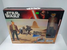 Star Wars The Force Awakens Poe Dameron Speeder Bike Figure Playset Gift Hasbro