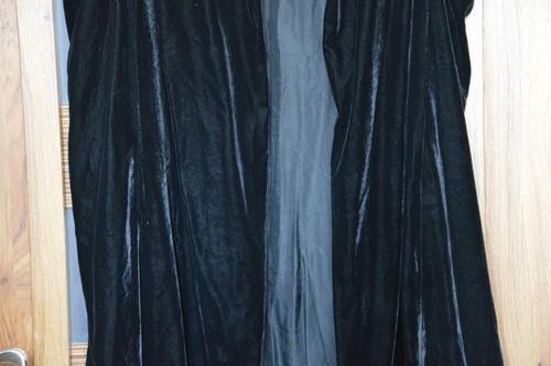 ZARA NERO raro mantello cravatta velluto collo alto lungo 8656/793 ASO TRINNY MEDIUM - Foto 6 di 16