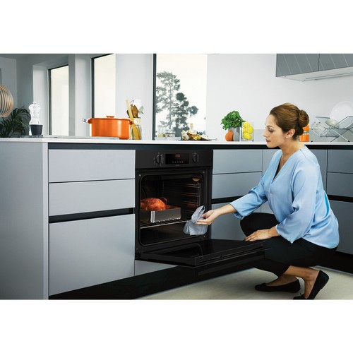 Chef Single Pyrolytic Oven Black. CVEP614DB - Picture 2 of 6