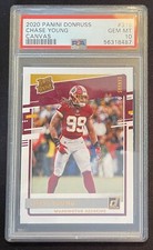 PSA 10 - 2020 Panini Donruss - Rated Rookie Canvas #316 Chase Young (RC)