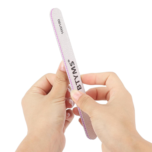 25Pcs Nail Files 100/180 Grit Double Sided Emery Board Nail Buffering Files for - Picture 4 of 12