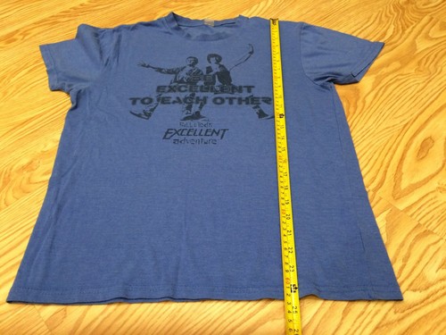 bill and teds excellent adventure t shirt blue keanu reeves small size vintage - Picture 3 of 7