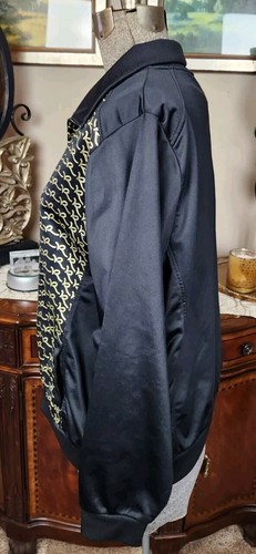 Vintage Rocawear Black & Gold Jacket Plus Sz 2X Y2K Zipper .25"armpit To Armpi - Picture 18 of 24