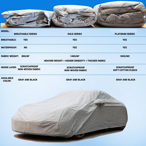 Outdoor Full Protection Waterproof UV Custom Car Cover For 2012-2023 KIA RIO - Picture 8 of 21