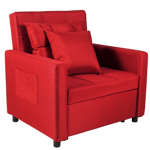 70IN Sofa Bed Chair 3-in-1 Convertible Chair Sleeper Chair Single Recliner - Picture 34 of 46