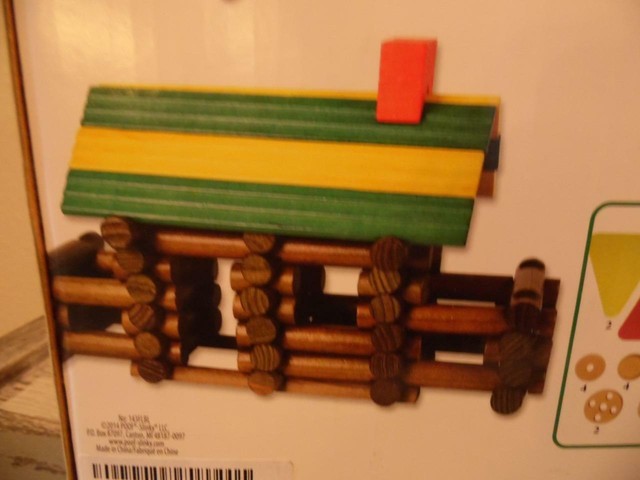 Ages 3+ LINCOLN LOGS 111 All-Wood Pieces 100th Anniversary Tin