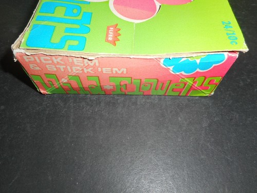 1969 WILD FLOWERS STICKERS DISPLAY BOX FLEER *TEST ISSUE* - Picture 7 of 7