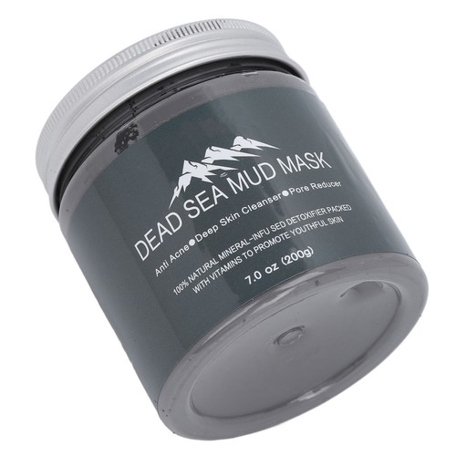 Dead Sea Mud Facial Mask Blackheads Acne Removing Deep Cleaning Hydrating 200g - Picture 7 of 24