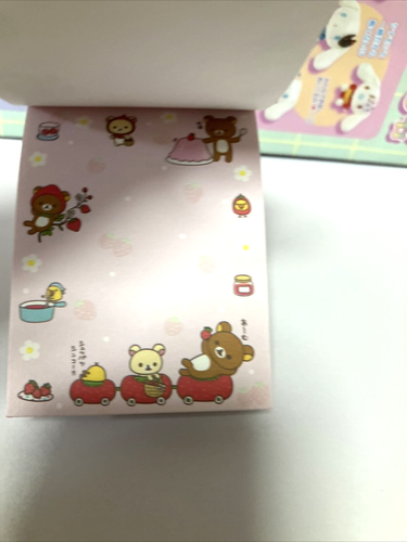 San-X Rilakkuma mini Memo Pad 2 designs 3.25x2.25 inc 2009 - Picture 3 of 5