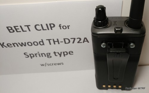 KENWOOD TH-D72A ICOM IC-R10 clip da cintura tipo molla con viti gancio da cintura 100+ venduto! - Foto 3 di 7