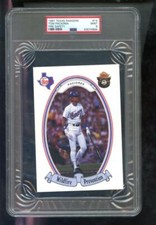 1987 Texas Rangers Wildfire Prevention Fire Safety #14 Tom Paciorek PSA 9 Card