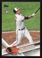 2017 Topps #US227 Trey Mancini RC Rookie Debut Card Baltimore Orioles