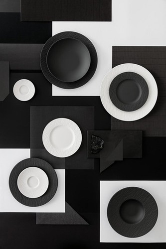 Villeroy & Boch Manufacture Rock Tafelservice 18-teilig weiß Schiefer-Optik - Bild 6 von 8