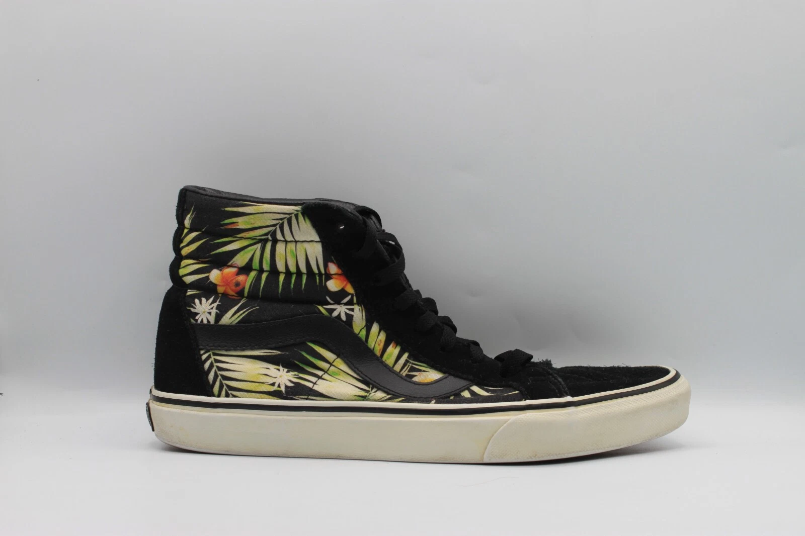 Vans Sk8 Sneakers da skateboard alte nere tropicali 721277 Uomo 9 5 Donna 11