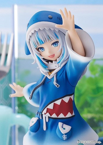 Modellino anime 15 cm Hololive Gawr Gura action figure squalo blu senza scatola - Foto 22 di 24