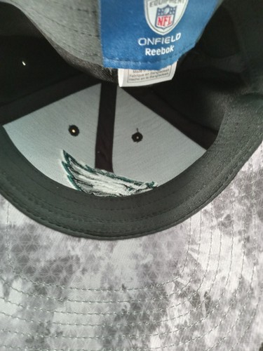 Gorra ajustable Philadelphia Eagles negra con logotipo primario de ONFIELD Reebok NFL - Imagen 4 de 4