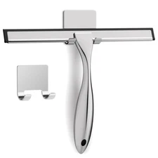 Stainless Steel Squeegee for Shower Glass, All-Purpose Bathroom Cleaner Tools