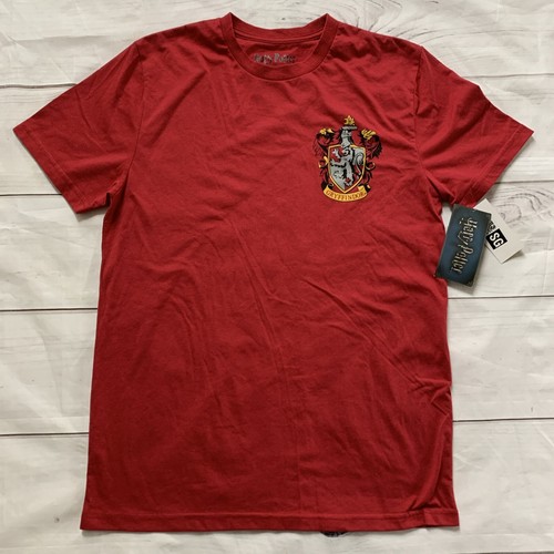 Nuova T-shirt da uomo piccola Harry Potter Grifondoro grafica rossa manica corta NUOVA - Foto 3 di 8