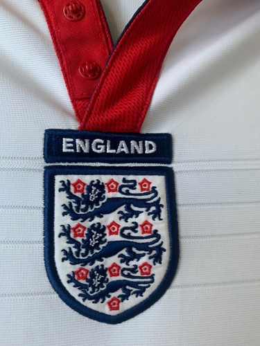 Rare Vintage 2003/05 England Home Shirt Size LB LARGE BOYS 13-14 BUTT 15 - Picture 3 of 4