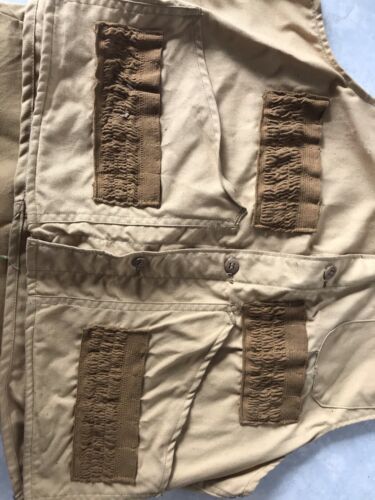 American Field Sportswear Hunting Shooting Vest Trap Vintage Khaki - Picture 3 of 9