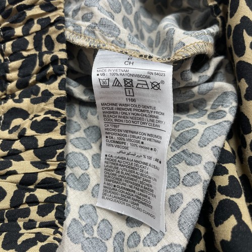 OLD NAVY Beige Black Animal Print Midi Skirt Size S PETITES Pullover - Picture 7 of 7