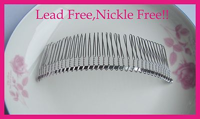 10pcs 7teeth plain plastic hair combs for hair style Handmade Hair accessories