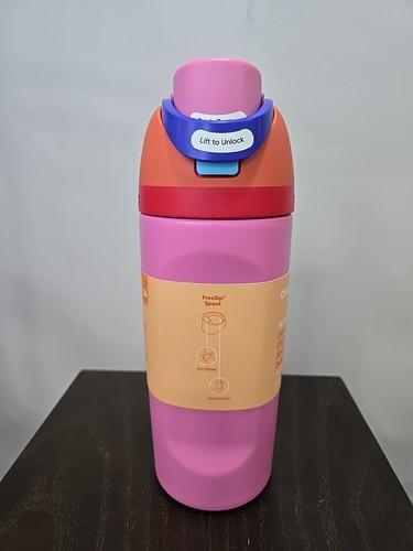 Owala Kids FreeSip Stainless Steel Water Bottle / 16oz / Color: Fruit Punch - Picture 3 of 10