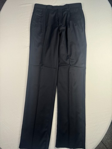 Baroni Super 150s Suit Set Size 39S 33S Sports Coat Pants Navy 2 Button Front - Picture 18 of 22