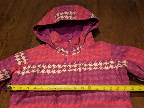 Burton Snowboard Jacket Youth Girls Medium 10 / 12 Dryride Pink Orange White - Picture 9 of 10
