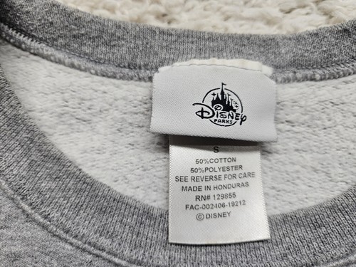 Disney Parks Sweatshirt Unisex XL Gray Disneyland Resort Mickey Mouse Crewneck - Picture 3 of 8