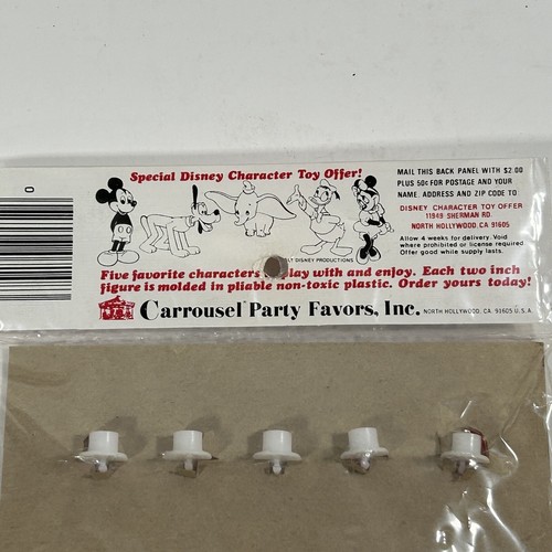 New Vintage Mickey Mouse Candleholder Party Pick Cake Cupcakes Birthday Disney - Picture 6 of 6