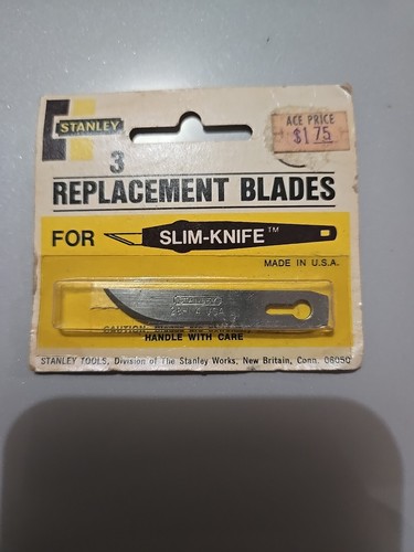 Vintage Stanley Hobby Knife Blades 2 Pack 11-114 11-112 New Old Stock 6 Blades - Picture 17 of 21