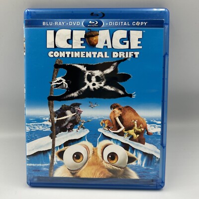 Ice Age 4 “ Continental Drift “ (Blu Ray, DVD, 2012, 3-Disc Set
