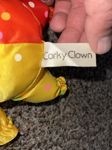 Vintage Corky Clown Monchhichi Monkey Toy Doll. “California Stuffed Toys” Thumb - Picture 4 of 4