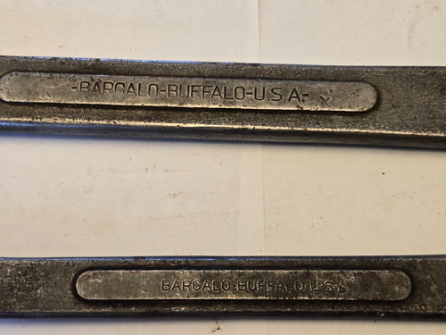 2 Barcalo Buffalo USA 13/16" and 1 1/8" Combination Wrench Box & Open VTG - Picture 8 of 8