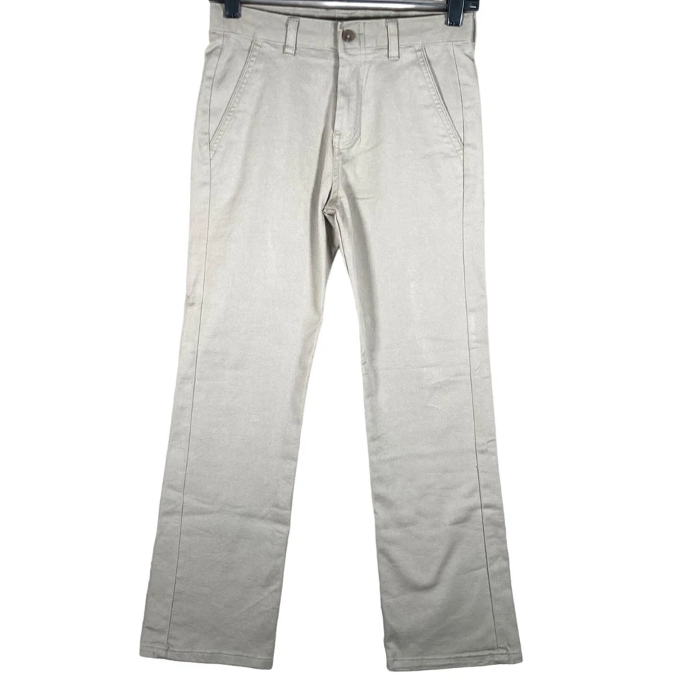 CHAPS Boys 12 Regular Khaki Pants Adjustable Waist School Approved Pockets Chino - Изображение 2 из 4