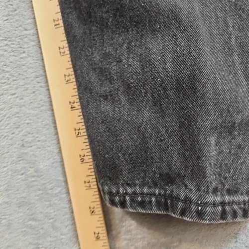 Vintage Levis 505 Herrenjeans schwarz 38x28 gerades Bein verblasst Made in USA normal - Bild 4 von 10