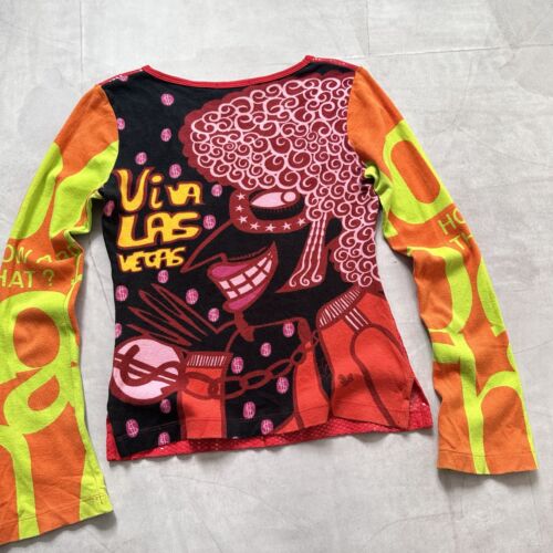 RARE Custo Barcelona Long Sleeve T Shirt Cop Copine Hysteric Glamour Style - Picture 2 of 17