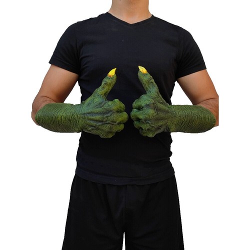 Ghoulish Productions Evil Witch Hands Green Halloween Costume Cosplay - Picture 6 of 6