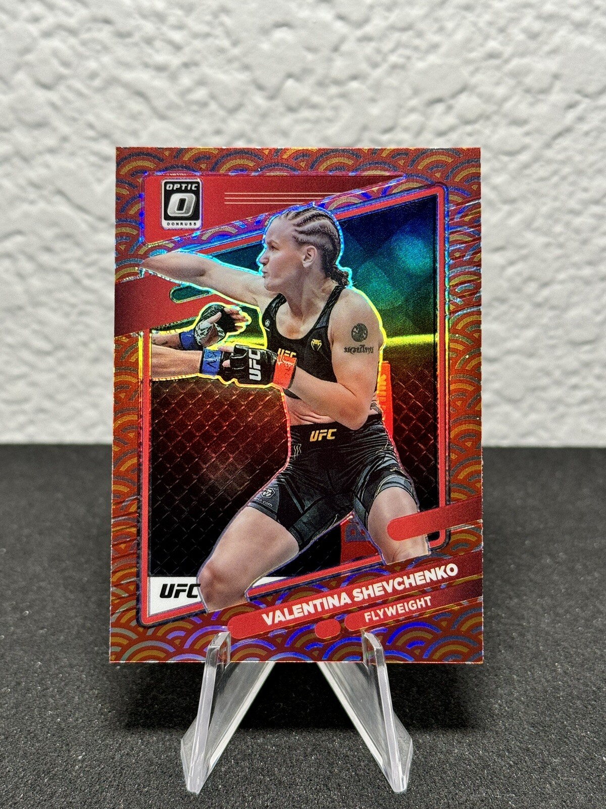 2022 Donruss Optic UFC Valentina Shevchenko #41 Photon Prizm SP