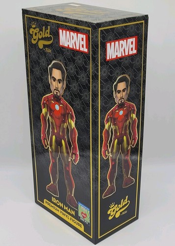 Iron Man Funko Marvel Gold 18” 1 of 450 "Gold" Unused Code.  - Picture 5 of 11
